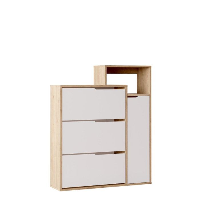 Hanah Home Armario para zapatos Ico3-Sw Roble y Blanco Hanah Home Armario para zapatos Ico3-Sw Roble y Blanco